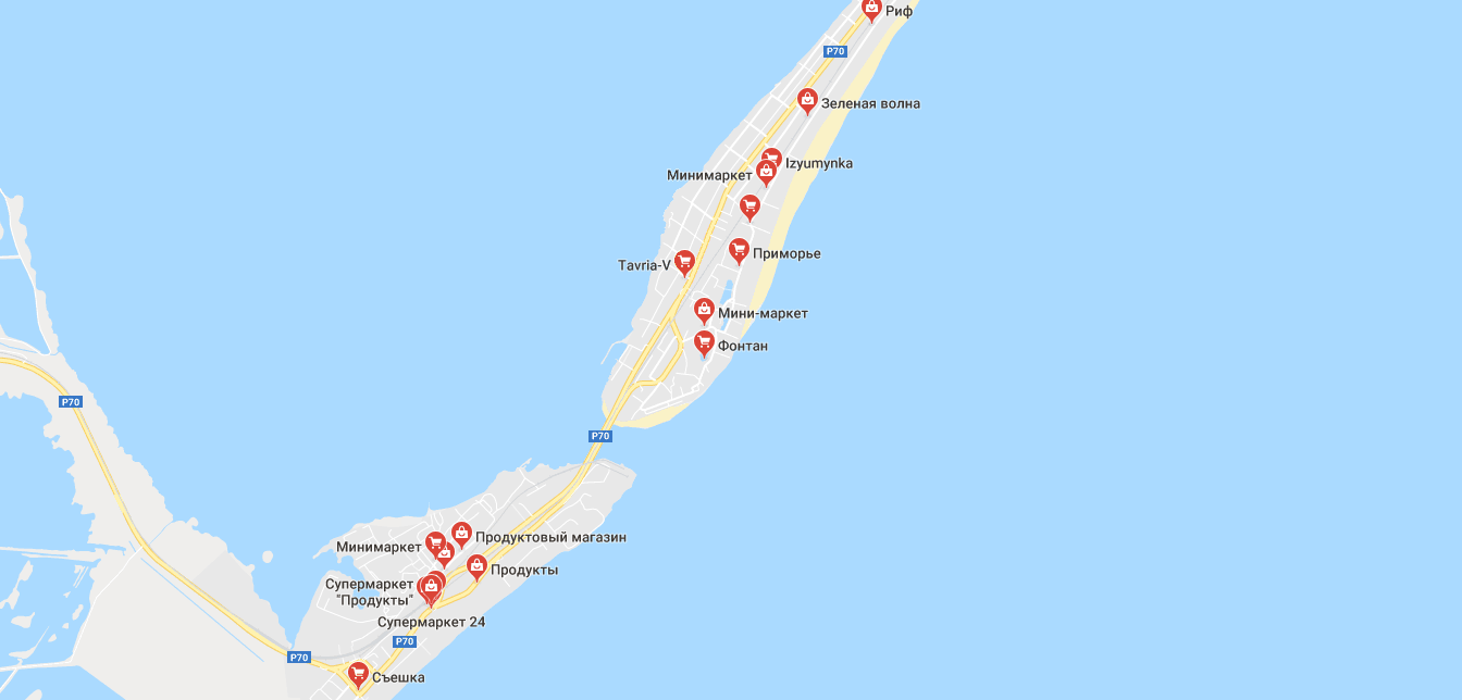 Магазины Затоки